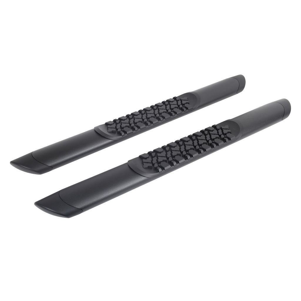 V3 Series Aluminum 5 Inch Elipse Side Steps with Mounting Brackets Textured Black 2021-2025 Ford Bronco 2 door Go Rhino