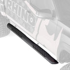 V3 Series Aluminum 5 Inch Elipse Side Steps with Mounting Brackets Textured Black 2015-2026 Ford F-150/ F-250/F-350 Crew Cab Go Rhino