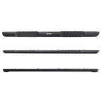 V3 Series Aluminum 5 Inch Elipse Side Steps with Mounting Brackets Textured Black 2005-2023 Toyota Tacoma Go Rhino