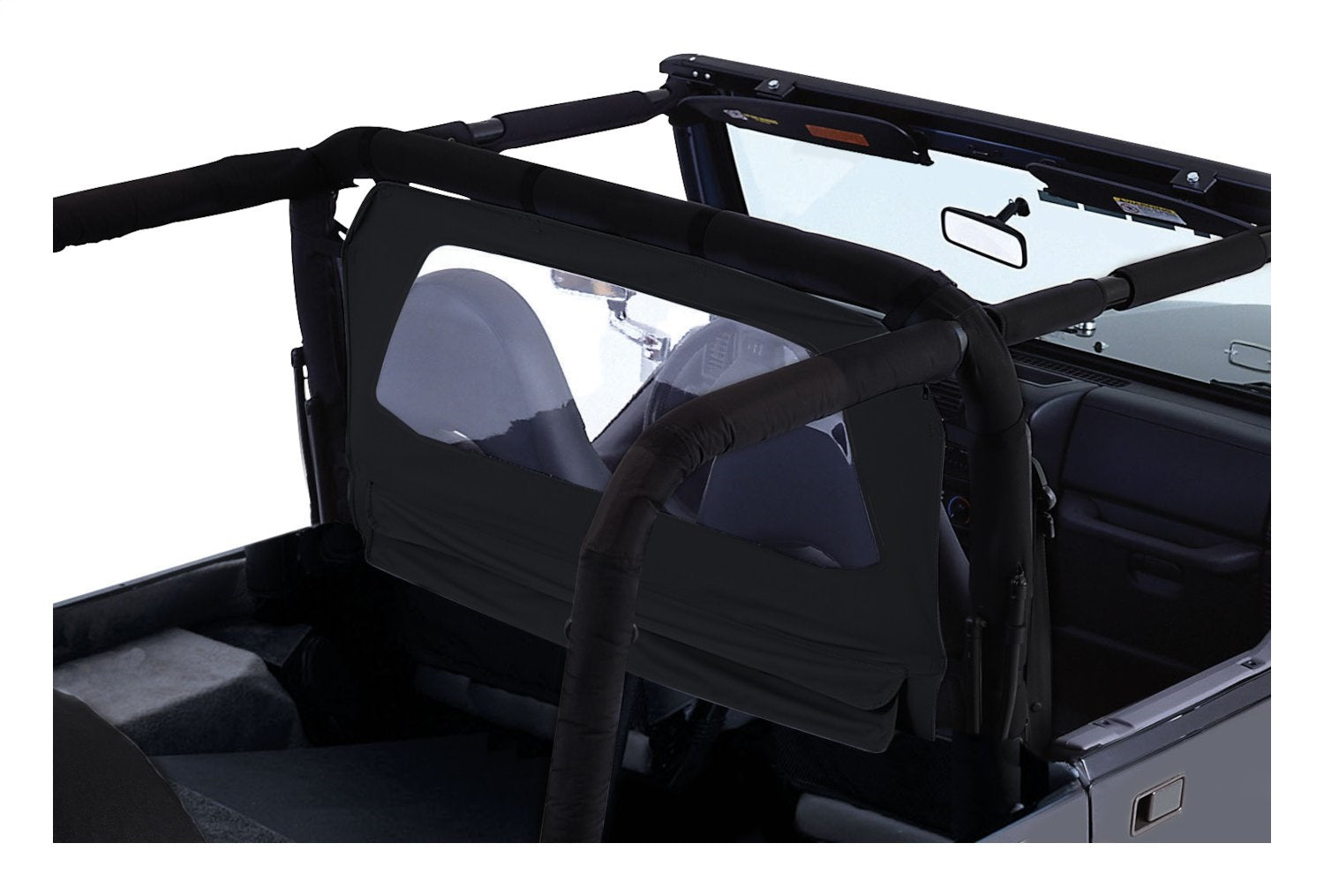 Black Denim Windbreaker for Jeep TJ, YJ Wranglers and 1980-76 CJ-5, CJ-7, CJ-8 RT Off Road