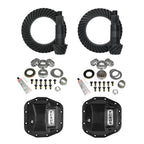 Stage 2 Jeep Jl/Jt Re-Gear Kit W/Covers For Dana 44 4.88 Ratio 28 Spline JL & Jt Rubicon M220 Rear/ M210 Front Stage 2 Gear Kit Package 4.88 Ratio W/ F&R Covers Yukon Gear