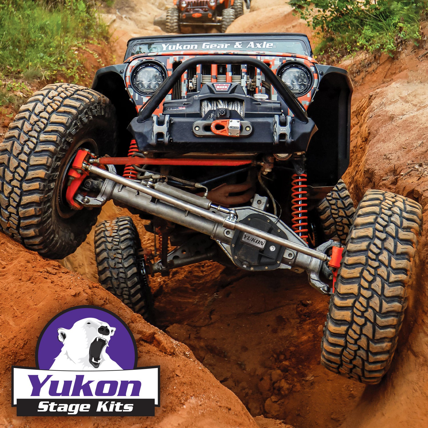 Stage 3 Jeep Re-Gear Kit W/Covers Front Axles For Dana 30/44 5.13 Ratio JL Non-Rubicon M220 Rear/ M186 Front Stage 3 Gear Kit Package 5.13 F&R Cover & 4340 Front Axles Yukon Gear