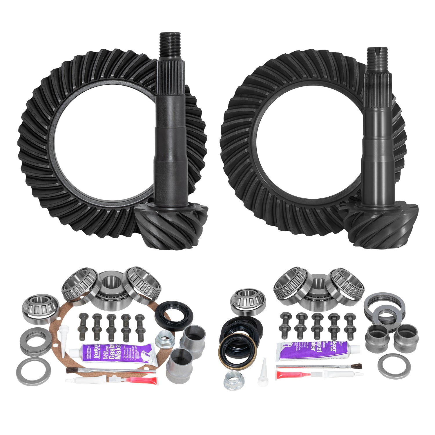 Ring & Pinion Gear Kit Package Front & Rear With Install Kits - Toyota 8 Inch /8IFS Toyota Tacoma 2016 & Up (8 Inch /8IFS) 4.56 Ratio Gear Package Yukon Gear