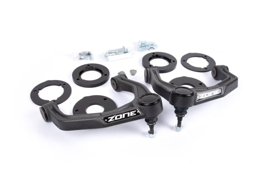 19-22 Silverado/Sierra 1500 AT4 / Trail Boss 1.75 Inch Lift Kit 1 Inch Rear Block With Fox Adventure Shocks Zone Offroad