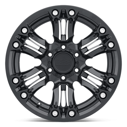 BRASG 17X8.5 5X5.0 M-BLK-MCH 0MM