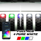 XK Glow XKmax Pre-Runner Style RGBW LED Grill Pods - 6pc