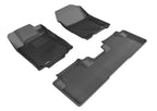 3D MAXpider 2012-2016 Honda CR-V Kagu 1st & 2nd Row Floormats - Black