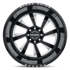 BRBLR 22X14 8X6.5 G-BLK-MILL -76MM