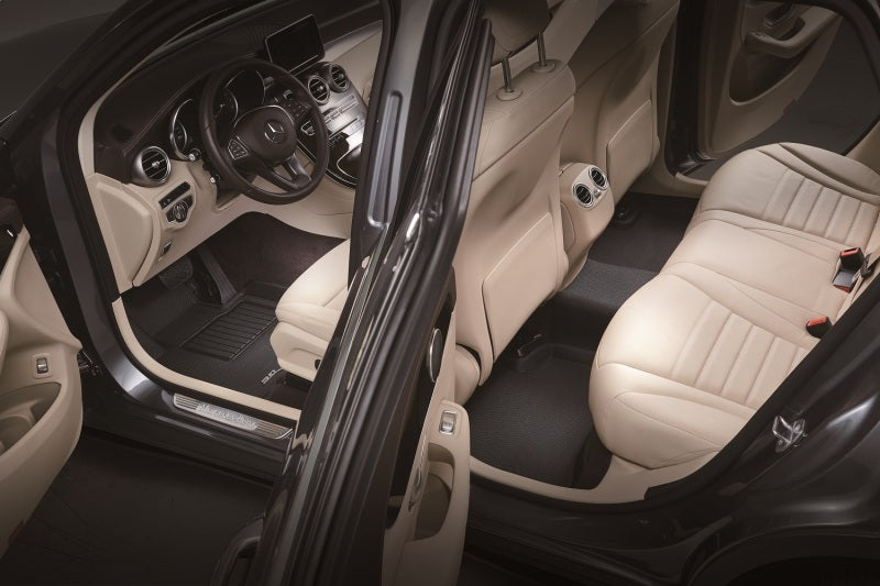 3D MAXpider 2013-2018 Ford C-Max/Escape Kagu 1st & 2nd Row Floormats - Black