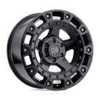 BRCNC 17X9.5 6X5.5 G-BLK-SSBLT 12MM