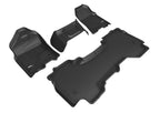 3D MAXpider 2019-2020 Dodge Ram 1500 Quad Cab Kagu 1st & 2nd Row Floormats - Black