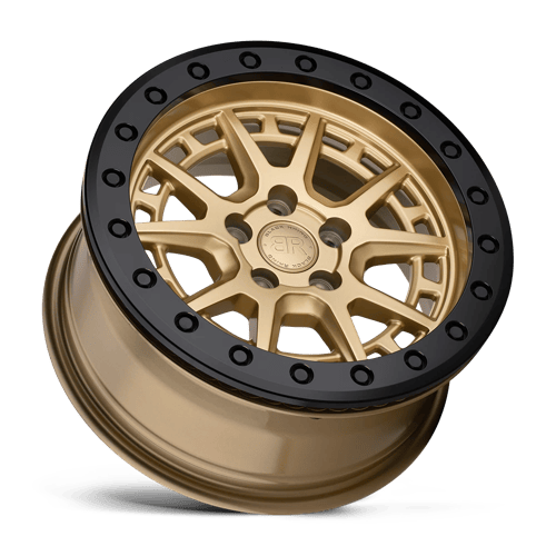 BRGRV 15X7 5X100 GOLD-BLK-RG 15MM