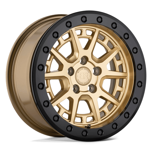 BRGRV 15X7 5X100 GOLD-BLK-RG 15MM