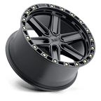BRHDS 17X9 6X5.5 B-BLK-BRASSBLT 12MM