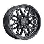 BRHSR 17X9.5 8X6.5 G-BLK-MILL -18MM