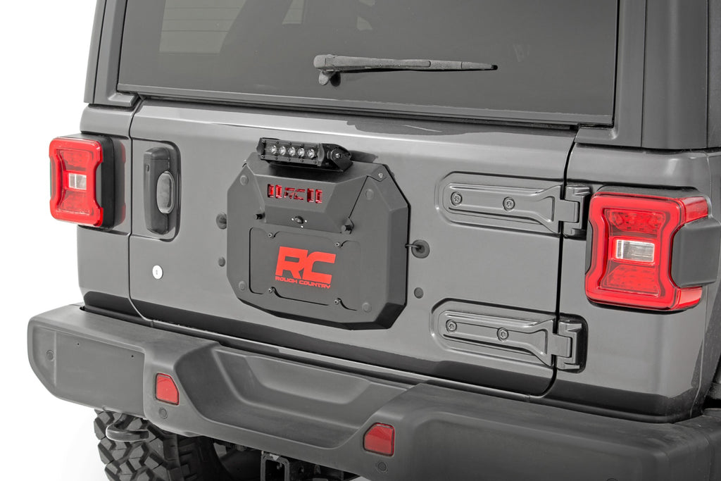 Spare Tire Carrier Delete | 8 Inch Chrome LED | Jeep Wrangler JL (18-24)/Wrangler Unlimited (18-24) 