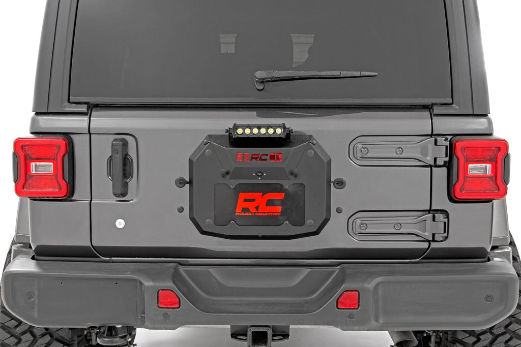 Spare Tire Carrier Delete | 8 Inch Chrome LED | Jeep Wrangler JL (18-24)/Wrangler Unlimited (18-24) 