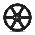 BRKAR 22X10 6X135 M-BLK 30MM