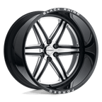 BRMDR 24X14 6X5.5 G-BLK-MILL -76MM