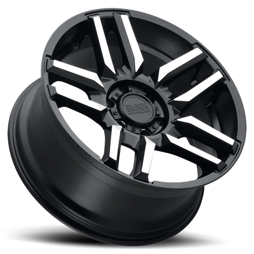 BRMSA 17X8.5 5X4.5 M-BLK-MCH -18MM