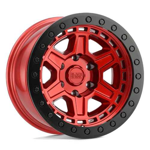 BR RENO 17X9 5X114 -18 71 CNDY RED BLK