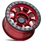 BR RIOT BL 17X8.5 6X135 +0 87 CDY RED BK