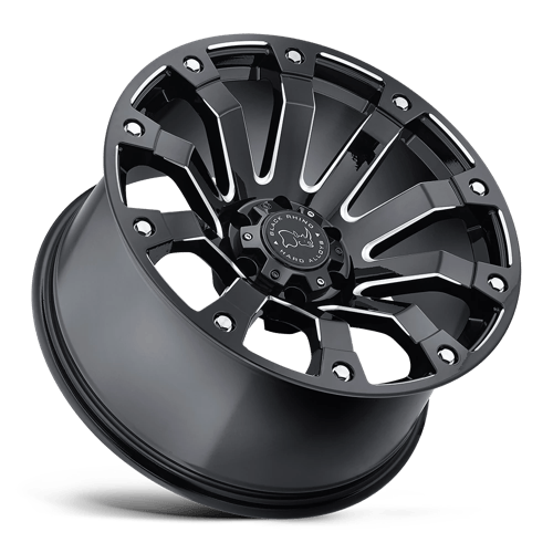 BRSLK 17X9 6X5.5 G-BLK-MILL 12MM
