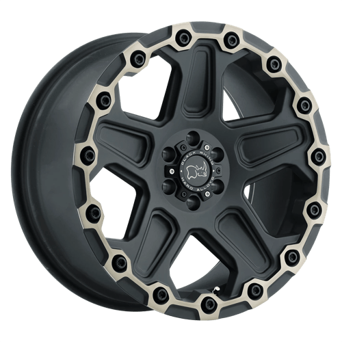 BRCOG 17X9.5 6X5.5 M-BLK-MCH-DDT -18MM