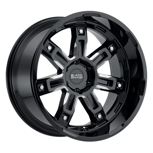 BRLKR 17X8 5X4.5 G-BLK-MILL 30MM